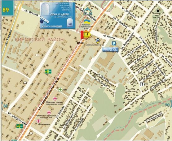 Схема рекламної площини за адресою ул. Героев Сталинграда