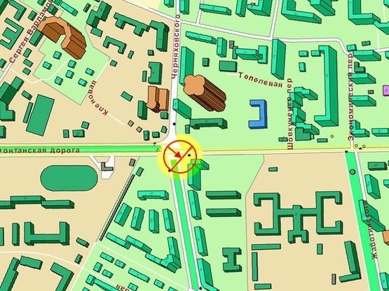 Схема рекламної площини за адресою 5-я ст.Фонтанской дороги  Адмиральский А3