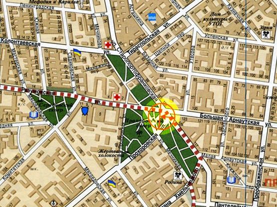 Схема рекламної площини за адресою Б.Арнаутская Старопортофранковская А1