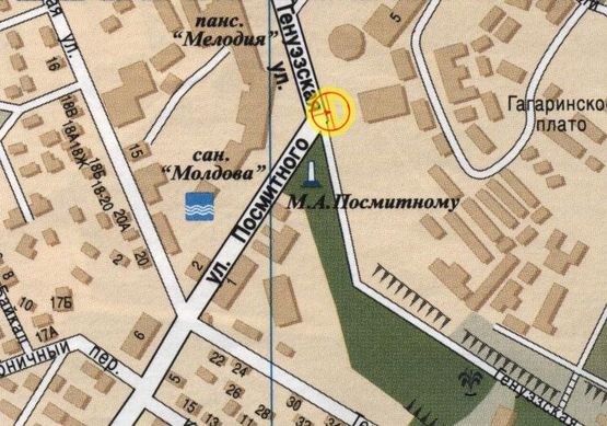 Схема рекламної площини за адресою Генуэзская Посмитного левая А1