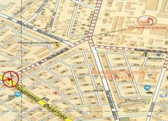 Схема рекламной плоскости по адресу Космонавтов угол Филатова А3