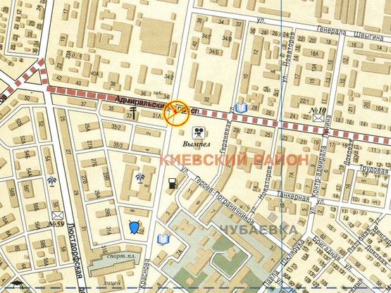 Схема рекламной плоскости по адресу Краснова Адмиральский пр-т, №31 правая А2