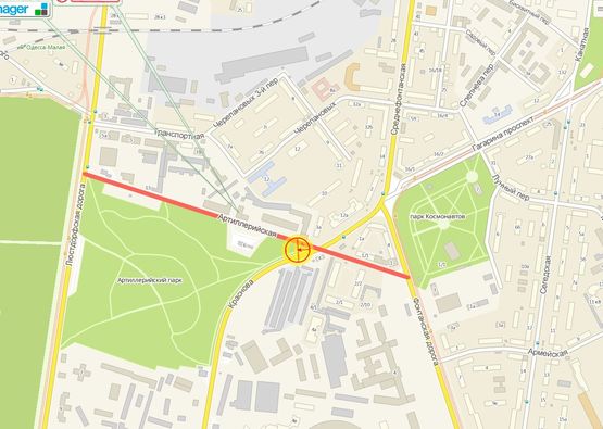 Схема рекламной плоскости по адресу Краснова Артилерийская правая А2