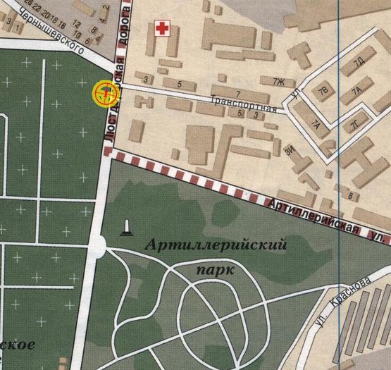 Схема рекламної площини за адресою Люстдорфская дорога № 5/2 (напр-в) А1