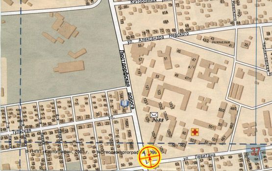 Схема рекламної площини за адресою Люстдорфская дорога №125/1 В3