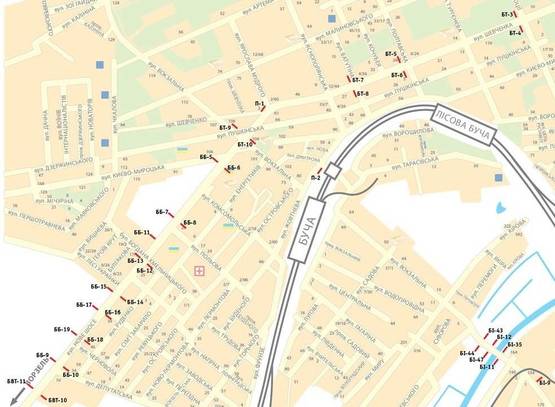 Схема рекламной плоскости по адресу ул. Новое шоссе, км 30+400 (слева), направление в Киев