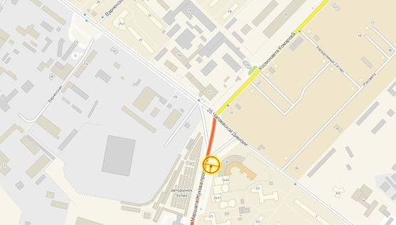 Схема рекламної площини за адресою пр-т М.Жукова №3а правая А2