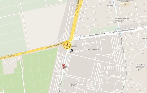 Схема рекламної площини за адресою пр-т М.Жукова Ильичевская дорога, схема №13 правая А3