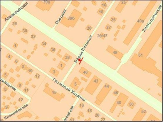 Схема рекламной плоскости по адресу Краснозвездный пр. 4О А в сторону Московской пл.