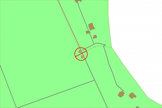 Схема рекламной плоскости по адресу Столичне шосе / Монашинська вул. рух до Киева, ліворуч