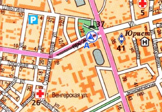 Схема рекламной плоскости по адресу Адмиральский проспект [2 А]