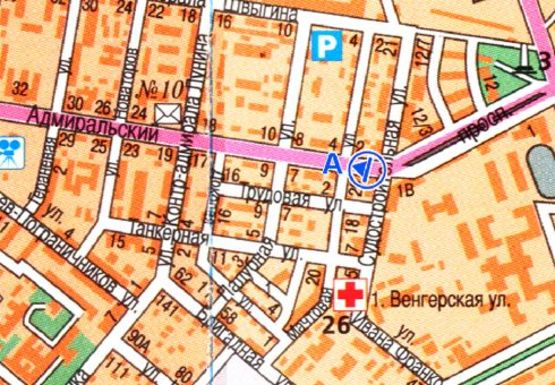 Схема рекламной плоскости по адресу Адмиральский проспект [10 А]