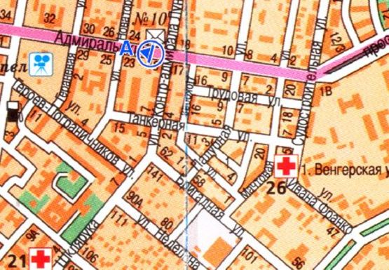 Схема рекламной плоскости по адресу Адмиральский проспект [18 А]