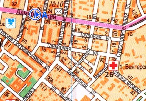 Схема рекламной плоскости по адресу Адмиральский проспект [21 А]