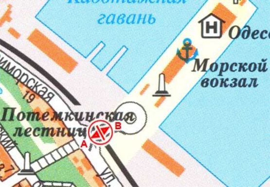 Схема рекламної площини за адресою Мор.вокзал [2 А]