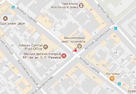 Схема рекламної площини за адресою Садовая, 11 А