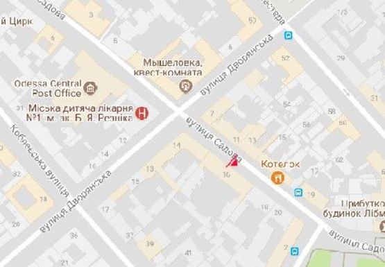 Схема рекламной плоскости по адресу Садовая, 14 B