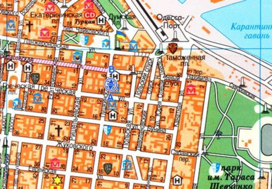 Схема рекламной плоскости по адресу Пушкинская, 7 В