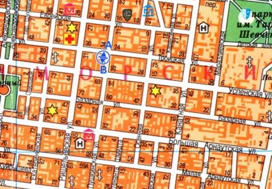 Схема рекламної площини за адресою Пушкинская, 36 - Троицкая В