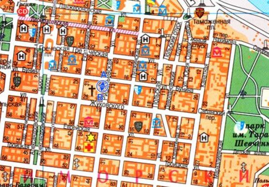 Схема рекламної площини за адресою Ришельевская, 20 B