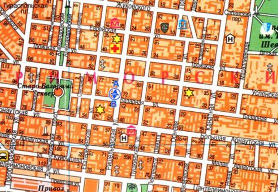 Схема рекламної площини за адресою Ришельевская, 50 А