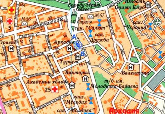 Схема рекламной плоскости по адресу Генуэзская - Солнечная А