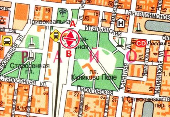 Схема рекламної площини за адресою Жд вокзал, скоростная 2 B, остановка