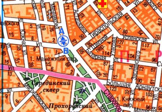 Схема рекламной плоскости по адресу Старопортофранковская, 36 - Колонтаевская B, остановка