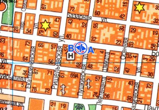 Схема рекламної площини за адресою Б.Арнаутская, 49 - Пушкинская B