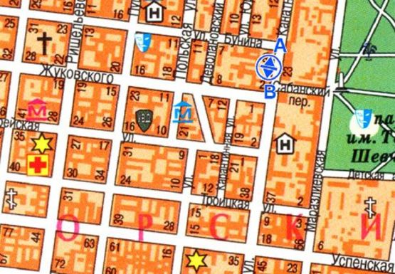 Схема рекламної площини за адресою Канатная, 22 - Сабанский пер-к А