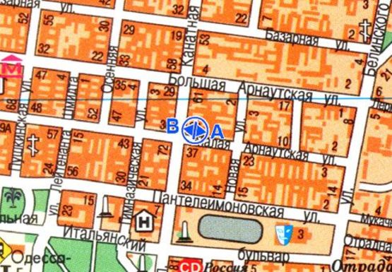 Схема рекламной плоскости по адресу М.Арнаутская, 41 - Канатная А