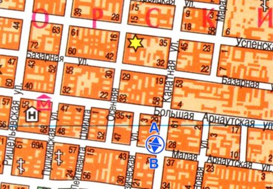 Схема рекламної площини за адресою Канатная ул., 70 - М. Арнаутская ул. А