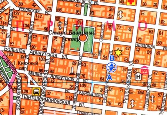 Схема рекламной плоскости по адресу Екатерининская ул., 81