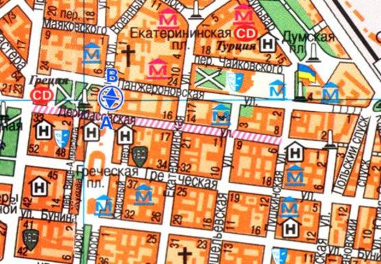 Схема рекламной плоскости по адресу Гаванная ул.,4