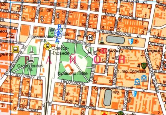 Схема рекламной плоскости по адресу Привокзальная пл., аллея №1 А