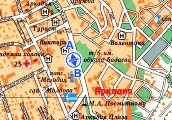 Схема рекламной плоскости по адресу Генуэзская ул. №36 В