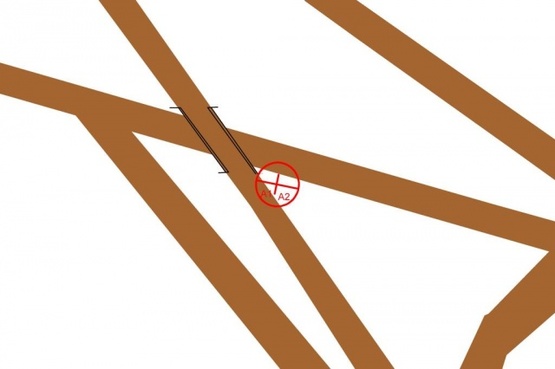 Схема рекламної площини за адресою Бориспольская трасса-8 ( из  Аэропорта, справа)