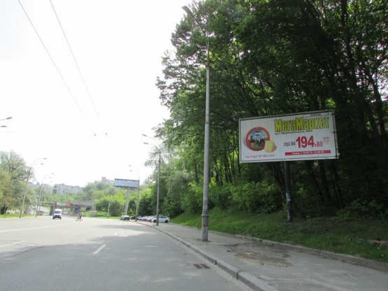 Схема рекламної площини за адресою ул.Стеценко,1 (р-н Дубки) ст.метро.Сырец