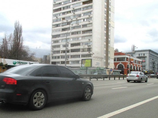 Схема рекламной плоскости по адресу пр.Победы,27(В) ст.м КПИ-из центра