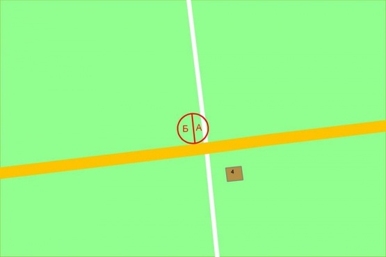 Схема рекламной плоскости по адресу Велика Кільцева дорога, за 2600 метрів руху до перехрестя з вул.Міська