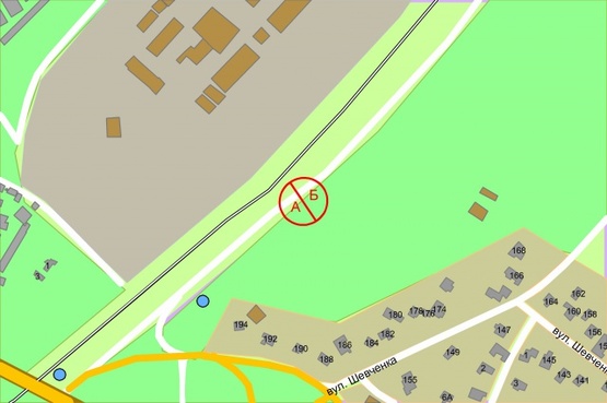 Схема рекламной плоскости по адресу Повітрофлотський проспект (Нова дорога),  150 метрів від з'їзду з Кільцева дорога, рух в напрямку центру Киева