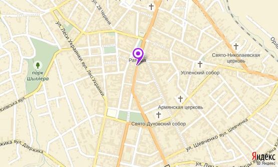 Схема рекламной плоскости по адресу вул. Головна, 128 (тролл)