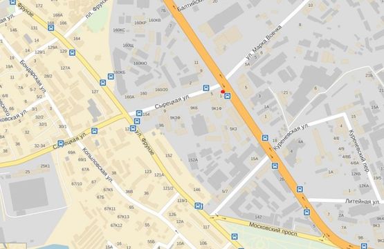 Схема рекламной плоскости по адресу С. Скляренко/Сырецкая ул., (светофор)