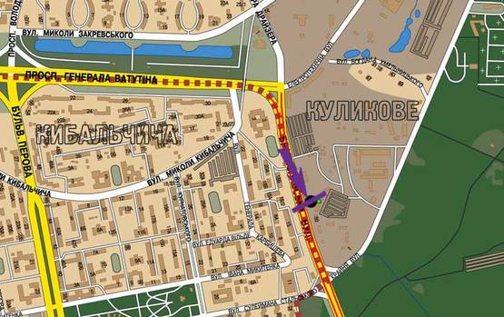 Схема рекламной плоскости по адресу ул.Братиславская,52, м-н "Б-52", "АТЛ", напрвл. на рынок Юность