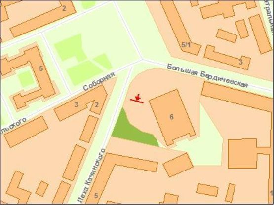 Схема рекламной плоскости по адресу Zt 031-3 м-н Соборний,6 Музично-драматичний театр(верхній)А3