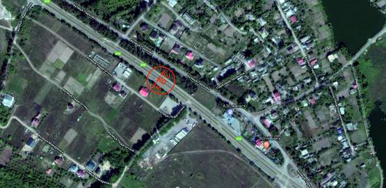 Схема рекламной плоскости по адресу Хмельницкая трасса (Якушинцы) выезд средняя