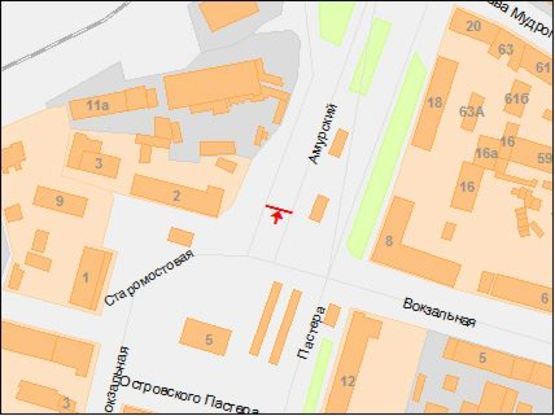 Схема рекламної площини за адресою пл. Старомостова/пл.Островского, транспортная развязка, Амурский мост, МакДональдс