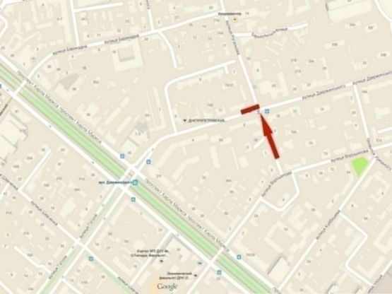 Схема рекламної площини за адресою узвіз Крутогірний - вул. Володимира Вернадського, бек-лайт/ул. Рогалева - ул. Дзержинского, бэклайт 3,25х2,37