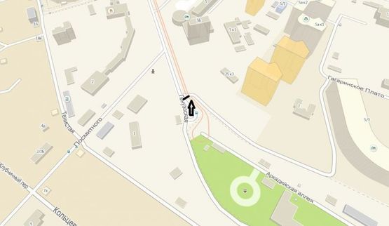 Схема рекламной плоскости по адресу ул. Гагаринское плато, 25, корпус 3 (Аркадия) (призма 3x4)