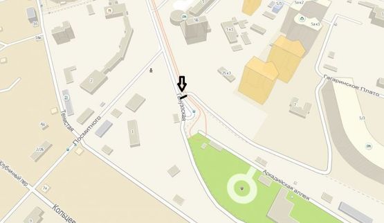 Схема рекламної площини за адресою ул. Гагаринское плато, 25, корпус 3 (Аркадия)  (призма 3х4)